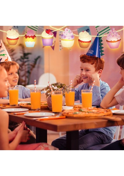 Cupcake Dize Işıkları Cupcake Hediyeleri Düğün Doğum Günü Partisi Dekoru Için Peri Dize Işıkları 20 LED 10 Ft Afişler Sınıf Için Pille Çalışan Kreş Erkek Kız Yatak Odası Dekor Isa (Yurt Dışından) modelleri