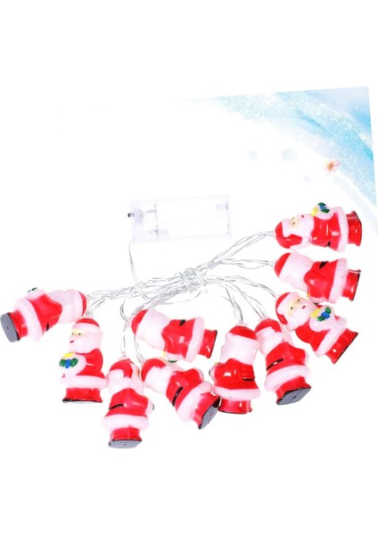 Adet 10 LED Işık Dize Noel Baba Dize Işık Noel Peri Işıklar Noel Pırıltı Işık Noel Için Dekoratif Lamba Pil Kutusu Işık Dize Noel Dize Lambası Banner (Yurt Dışından)