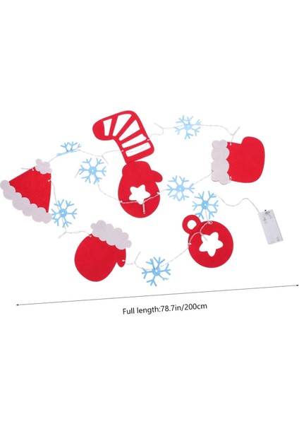 Adet Dize Noel Düzeni Dekor LED Pırıltı Işıklar Pil Noel Dize Işıkları Işık Tatil Garland Işığı Noel Baba Peri Işıkları Kar Tanesi Peri Işığı Noel Ağacı Plastik (Yurt Dışından) fiyatları