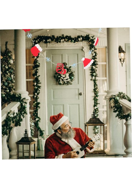 Adet Dize Noel Düzeni Dekor LED Pırıltı Işıklar Pil Noel Dize Işıkları Işık Tatil Garland Işığı Noel Baba Peri Işıkları Kar Tanesi Peri Işığı Noel Ağacı Plastik (Yurt Dışından) fırsatları