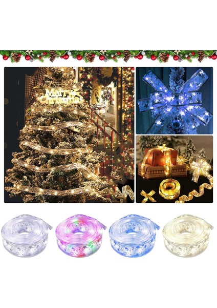 LED Şerit Noel Işıkları, Noel Ağacı Şerit Işıklar Peri Şeritler Dekorasyon 40 LED Kablolu Dize Işık Altın Pille Çalışan Kapalı Açık Su Geçirmez Parti Çar Için Çok Renkli (Yurt Dışından)