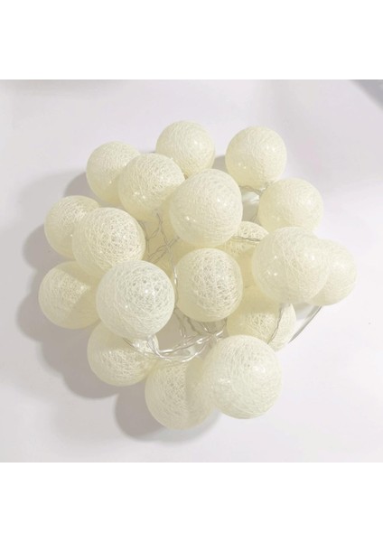 20 LED Pamuk Topu Dize Işıklar Pil Kumandalı Garland Peri Sokak Lambaları Ev Düğün Noel Partisi Açık Dekorları, Noel Düğün Cadılar Bayramı Tatil Partisi Için Peri Işık ( (Yurt Dışından) fiyatları