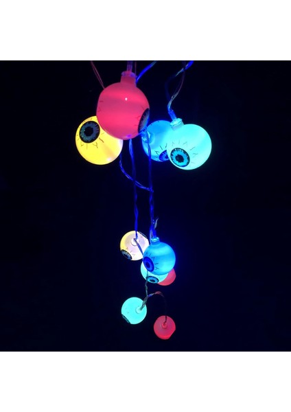 Cadılar Bayramı Dizili Işıklar 5 Ft 10 Led'ler Göz Küresi Peri Işıkları Pille Çalışan Işıklar Dizili Işık Cadılar Bayramı Partisi Için Dekoratif Işıklar Iç Mekan Sonbahar Dış Mekan (Yurt Dışından) fırsatları