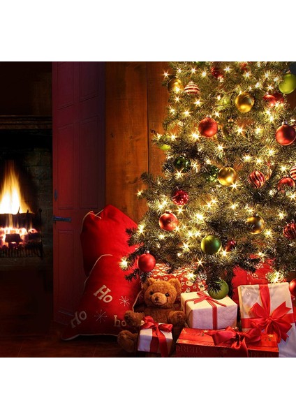 Pille Çalışan Noel Işıkları, 33FT 100 LED Pille Çalışan Dize Işıklar, Zamanlayıcılı, Dış Mekan Kapalı Noel Ağacı Bahçe Partisi Dekoru Için Suya Dayanıklı Mini Işıklar, Sıcak Beyaz (Yurt Dışından) modelleri