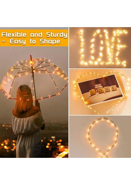 Peri Işıkları Pille Çalışan Dize Işıklar - 6 Paket Pırıltı Işıklar 7.2ft 20 LED Esnek Gümüş Tel Su Geçirmez Ateşböceği Yatak Odası Için Yıldızlı Işıklar Mason Kavanozları Dıy Parti (Yurt Dışından) modelleri