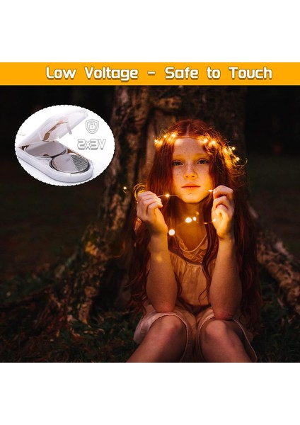 Peri Işıkları Pille Çalışan Dize Işıklar - 6 Paket Pırıltı Işıklar 7.2ft 20 LED Esnek Gümüş Tel Su Geçirmez Ateşböceği Yatak Odası Için Yıldızlı Işıklar Mason Kavanozları Dıy Parti (Yurt Dışından) fırsatları