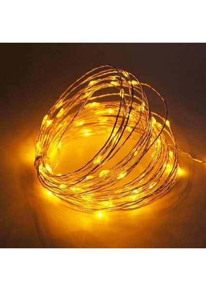 Sıcak Beyaz 2M/3M/5M/10M Pil/usb LED Dize Işıklar Noel Çelenk Lambası Parti Düğün Tatil Dekorasyon Noel Ağacı Peri Işıkları (Renk: Sarı, Boyut: 10M-USB Ile) (Yurt Dışından)