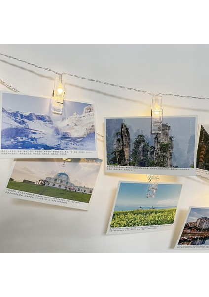 10FT Fotoğraf Klip Dize LED Işık, Fotoğraflar Için Klipsli 20 LED Işık, Pil Bölmeli Noel Veranda Cadılar Bayramı Şükran Günü Düğün Partisi Ev Dekoru (Piller Dahil Değildir) (Yurt Dışından) modelleri