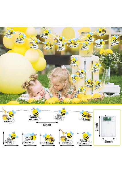 Bal Arısı Dize Işıkları Balarısı Hediyeler Düğün Doğum Günü Partisi Dekoru Için Peri Dize Işıkları 20 LED 10 Ft Afişler Sınıf Kreş Erkek Kız Yatak Odası Dekoru Için Pille Çalışan C (Yurt Dışından) fiyatları