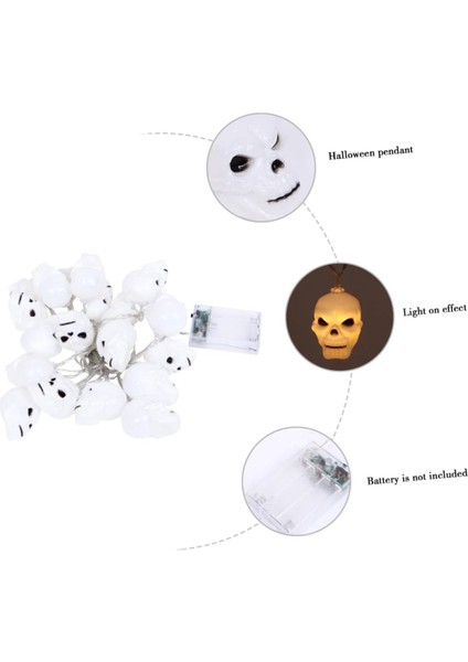 20 Cadılar Bayramı Kafatası LED Dize Işıklar Dekoratif Dize Işıklar Pil Dize Işıklar Dekoratif Işıklar Dize Cadılar Bayramı Malzemeleri Işık Cadılar Bayramı Dize Işıklar Cadılar Ba (Yurt Dışından) fırsatları