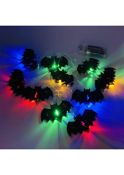 Cadılar Bayramı Peri Işıkları, 5 Ft 10 LED Yarasa Cadılar Bayramı Dize Işıklar Şömine Yatak Odası Için Dekoratif Cadılar Bayramı Işıkları Süslemeleri, Pille Çalışan Cadılar Bayramı (Yurt Dışından)
