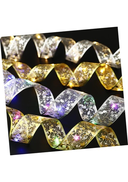 Dize Aydınlık Şerit Kolye Yılbaşı Ağacı Süslemeleri Noel Süsü Noel Şerit LED Şerit Işıklar Noel Ağacı Için Pille Çalışan LED Işıklar Pvc Için LED Şerit Işıklar (Yurt Dışından)