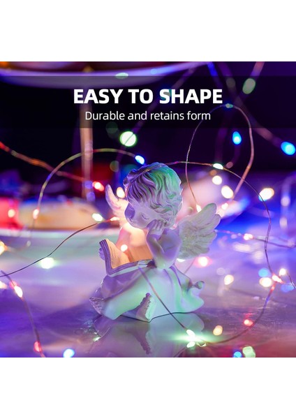 Pille Çalışan Dize Işıklar, 24 Paket 6.5ft 20 LED Mini Gümüş Tel Akülü Ateşböceği Peri Dize Işıklar Düğün Yatak Odası Festivali Parti Noel Masa Süslemeleri Için ( (Yurt Dışından) modelleri
