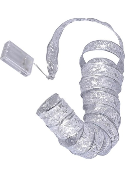 Dize Aydınlık Şerit Sarkıt Şerit Yaylar LED Işık LED Şerit Işıklar Pille Çalışan Renkli Flamalar Peri Süslemeleri Noel Dekoratif Işık Noel Partisi Dekoru Papyon Pvc (Yurt Dışından)
