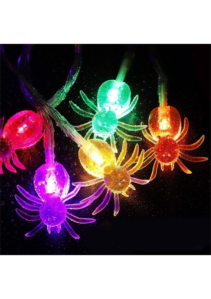 Cadılar Bayramı Işık Dizisi 7 Ft 10 Led'ler Örümcek Peri Işıkları Pille Çalışan Dize Işıklar Peri Işığı Cadılar Bayramı Partisi Için Dekoratif Dize Işık Iç Mekan Sonbahar Dış Mekan (Yurt Dışından)