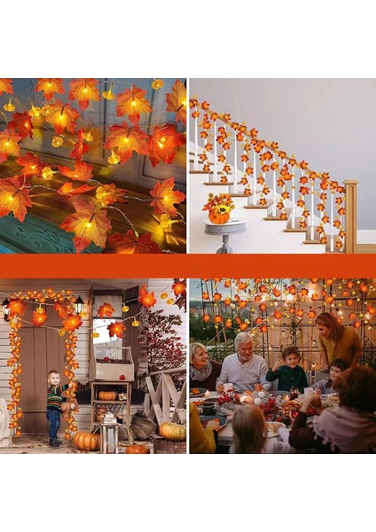 Cadılar Bayramı Balkabağı Dekoratif Dize Işık, Kabaklar Çelenk Işıkları Daha Büyük Akçaağaç Bırakın Dize Işık Düşüyor, 20/30LED Düşme Işıkları Pille Çalışan Kapalı Ev Dış Mekan Cad (Yurt Dışından) modelleri