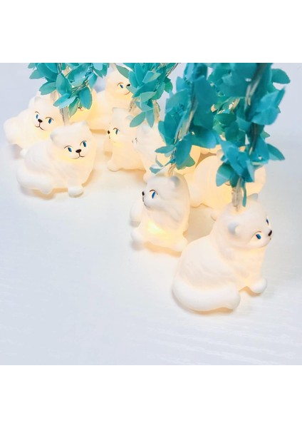 10 LED 5.4ft Kedi Dize Işıklar Pil Kumandalı Şanslı Yavru Kedi Peri Yatak Odası Bebek Odası Çocuk Odası Doğum Günü Partisi Dekorasyon Için Fantastik Işıklar (Farsça Kedi-B) (Yurt Dışından) fiyatları