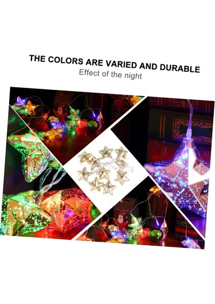 1 Adet Dize Noel Yıldız Işıkları Noel Dekoratif Işık Pil Işığı Lamba Boncuk Dekoratif Işıklar Dize Işıklar Uzaktan Kumanda Peri Noel Dekor Pentagram Yanıp Sönen (Yurt Dışından)