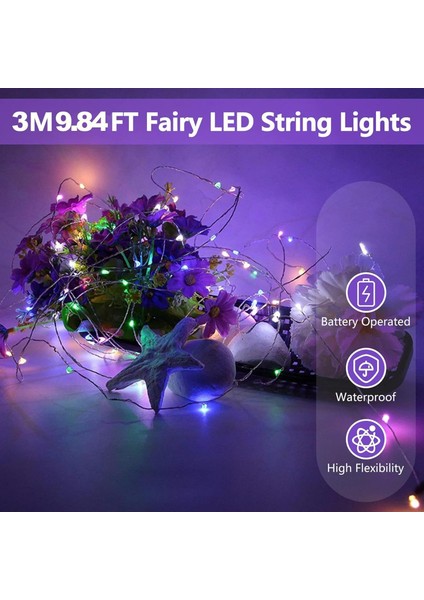 Akıllı Peri Işık Dize, Şarj Edilebilir Dize LED Peri, 1800 Mah Pil ile Peri Dize Işıklar Işıklar, Parti, Düğün, Noel ve Dekorasyon Için Dize Işıklar (Yurt Dışından)