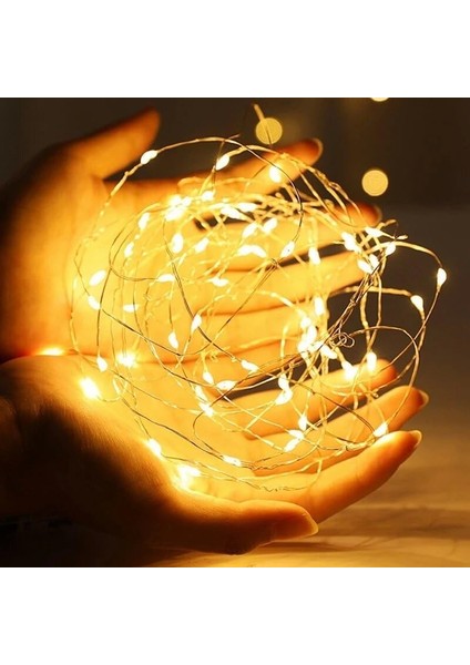'20 LED Ateşböceği Yıldızlı Ay Işıkları - Dıy Düğün Partisi, Yatak Odası, Veranda, Bahçe ve Çelenk Süslemeleri Için Pille Çalışan Dize Işıklar (Yurt Dışından)