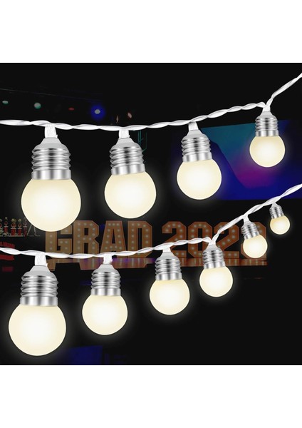 2'li Paket 10FT 10 Pille Çalışan Su Geçirmez LED Ampuller G40 Dize Işıklar Kayan Yazılı Harfler Numaraları 4ft 3ft Kapalı Açık Hava Partisi Düğün Noel Süslemeleri Için (Yurt Dışından)