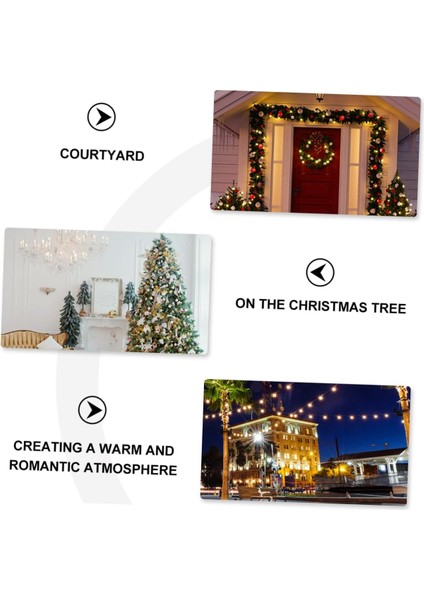 Pc Dize Noel Dize Işıklar Fener Dekoratif Pil Dize Işıklar Yılbaşı Dekoru Noel Perde Işıkları Noel Dekoratif Işıklar Cam Dize Işık Noel Lambası (Yurt Dışından) modelleri