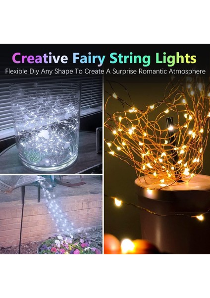 Paket Peri Pırıltı Işıklar Pille Çalışan, 3 Paket Soğuk Beyaz ve 3 Paket Sıcak Beyaz Her Biri 20FT 60 LED Su Geçirmez Dış Mekan Noel Dize Işıkları, Zamanlayıcılı Gümüş Tel Peri Iş (Yurt Dışından) fırsatları