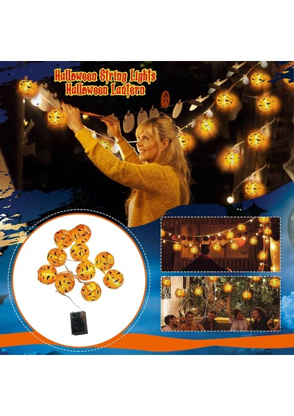 Cadılar Bayramı Işık Dizisi 7 Ft 10 Led'ler Balkabağı Peri Işıkları Pille Çalışan Dize Işıklar Peri Işık Cadılar Bayramı Partisi Için Dekoratif Dize Işık Iç Mekan Sonbahar Dış Meka (Yurt Dışından) fiyatları