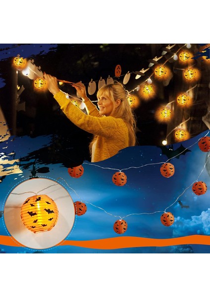 Cadılar Bayramı Işık Dizisi 7 Ft 10 Led'ler Balkabağı Peri Işıkları Pille Çalışan Dize Işıklar Peri Işık Cadılar Bayramı Partisi Için Dekoratif Dize Işık Iç Mekan Sonbahar Dış Meka (Yurt Dışından) modelleri