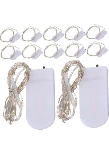 12 Adet Dize LED Bakır Tel Işık Dize Peri Işıklar Pil Düğün Dekorasyon Pille Çalışan Noel Işıkları LED Dize Işıklar LED Işık Için Dize Işıklar Dize Peri (Yurt Dışından)