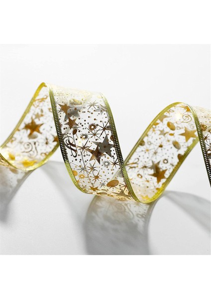 Noel Ağacı Kurdele Dekorasyonu Noel Şerit Işıkları, Şerit Noel Işıkları Noel Ağacı Peri Kurdela Dekorasyonu 40 LED Kablolu Dize Altın Pille Çalışan Çok Renkli Su Geçirmez (Yurt Dışından) fırsatları