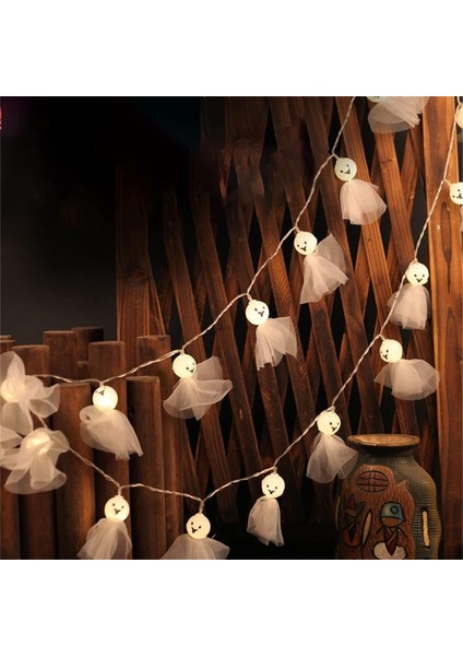 Cadılar Bayramı Işık Dizisi 4 Ft 10 Led'ler Hayalet Peri Işıkları Pille Çalışan Işıklar Peri Işığı Cadılar Bayramı Partisi Için Dekoratif Işıklar Iç Mekan Sonbahar Dış Mekan Cadıla (Yurt Dışından) indirimleri