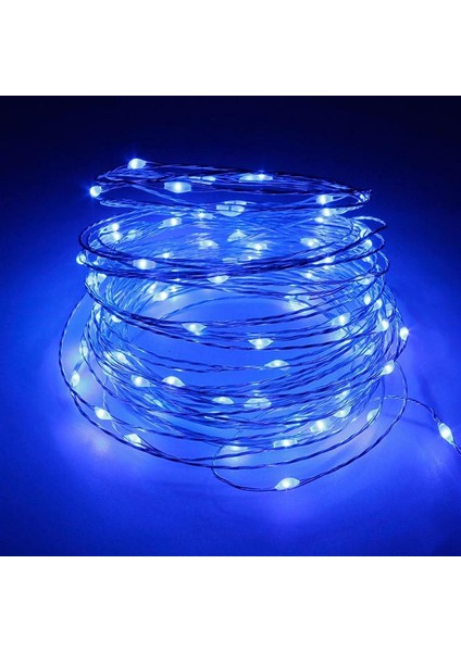 Sıcak Beyaz 2M/3M/5M/10M Pil/usb LED Dize Işıklar Noel Çelenk Lambası Parti Düğün Tatil Dekorasyon Noel Ağacı Peri Işıkları (Renk: Mavi, Boyut: 5m-By Usb) (Yurt Dışından)