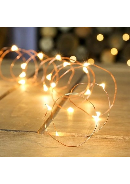 Sıcak Beyaz 2M/3M/5M/10M Pil/usb LED Dize Işıklar Noel Çelenk Lambası Parti Düğün Tatil Dekorasyon Noel Ağacı Peri Işıkları (Renk: Mavi, Boyut: 5m-By Usb) (Yurt Dışından)