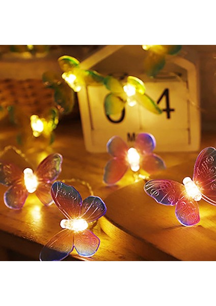 Kelebek Dize Işıklar, 10FT 20 LED Pil Kumandalı Gece Lambası Bakır Tel Peri Işık Dekor Yatak Odası Parti Bahçe Düğün Dekorasyon Için Kapalı (Mor) (Yurt Dışından) modelleri
