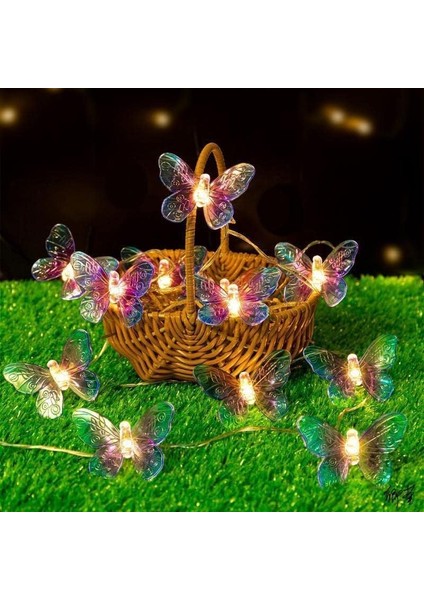 Kelebek Dize Işıklar, 10FT 20 LED Pil Kumandalı Gece Lambası Bakır Tel Peri Işık Dekor Yatak Odası Parti Bahçe Düğün Dekorasyon Için Kapalı (Mor) (Yurt Dışından) fırsatları
