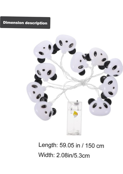 Takım Dev Panda Dize Işıkları Flaşör Ampul Koyun Dekor Dış Mekan Dize Işıkları Pille Çalışan Peri Işık Çiçek Dize Işıkları Panda Işık Dize Plastik Panda Aydınlatma Ev (Yurt Dışından)