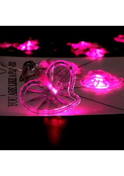 1 Paket Peri Işıkları LED Peri Işıkları Pille Çalışan Anneler Günü Çok Renkli Aşk Kalp 10 LED Dekoratif Dize Işıklar (H Kalp Işıkları Pembe) (Yurt Dışından) modelleri