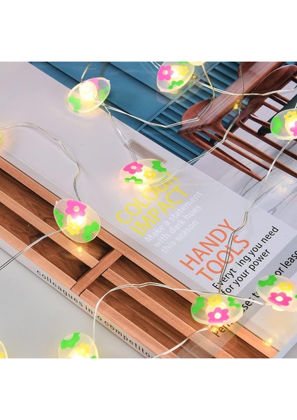Paskalya Dize Işıkları, 16FT 50 LED Bahar Tavşan Yumurtası Havuç Civciv Peri Işıkları, Paskalya Dekoratif Lamba Dize, Pille Çalışan, Ev Partisi Masa Duvar Dekoru Için (Çiçek Yumurt (Yurt Dışından) fırsatları