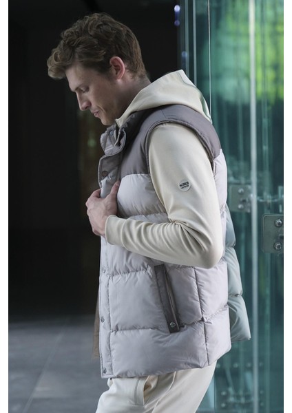 Erkek Slim Fit Bej Rüzgar Su Itici Termo İç Astarlı Nefes Alabilen Yelek Ncs Jeans 4514 fiyatları
