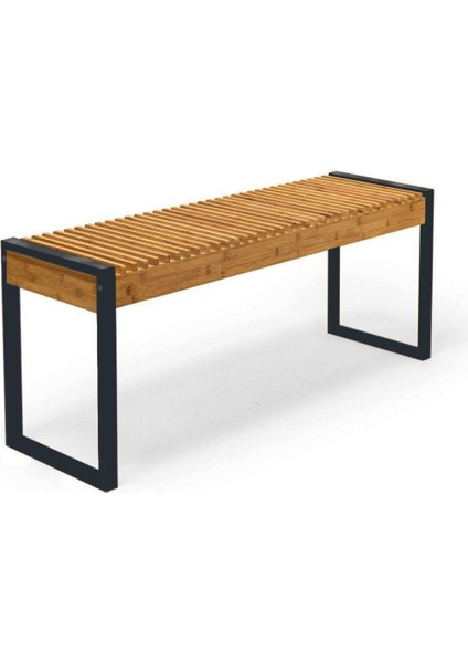 Bench Mutfak Salon Antre Yatak Odası Kapı Önü Puf Metal Ayak Şık Puf