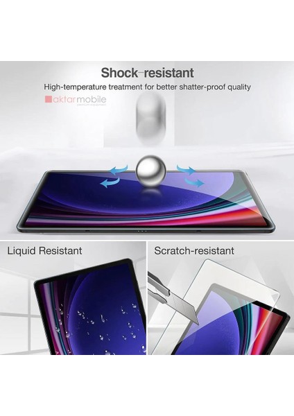Galaxy Tab S9 Fe+ Plus 12.4 2023 Uyumlu Ekran Koruyucu Nano Kırılmaz Esnek Üstün Koruma modelleri