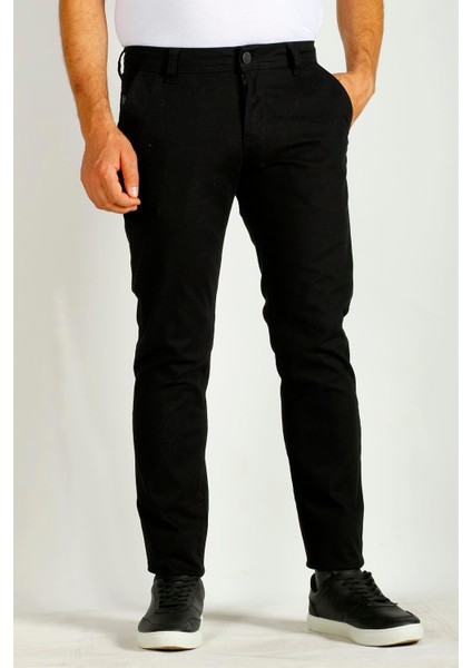 Erkek Syah Slim Fit Armürlü Chino Pantolon Ncs Jeans 2194