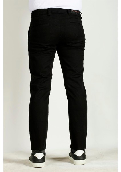 Erkek Syah Slim Fit Armürlü Chino Pantolon Ncs Jeans 2194