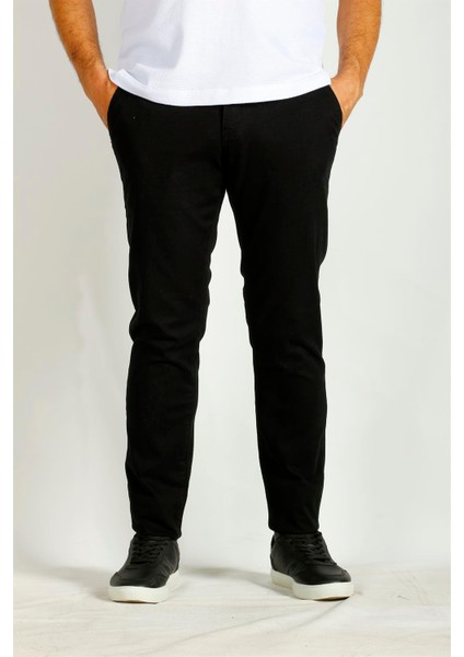 Erkek Syah Slim Fit Armürlü Chino Pantolon Ncs Jeans 2194
