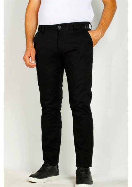Erkek Syah Slim Fit Armürlü Chino Pantolon Ncs Jeans 2194