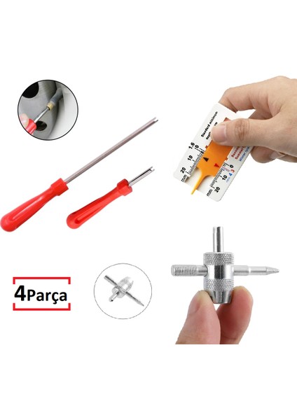 Oto Lastikçi Tamir Bakım Seti 4 Parça