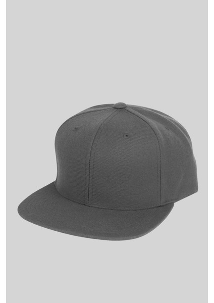 Basic Street Snapback Hiphop Cap Gri Şapka