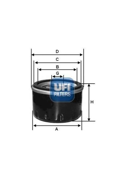 Ufı 2357500 Yağ Filtresi