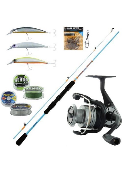 Spin Seti Okuma Fuel Spin 2,74 cm 7-30 gr 2 Parça Spin Kamışı & Okuma Revenger Rv-40 Fd Olta Makinesi